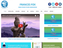 Tablet Screenshot of francesfox.com